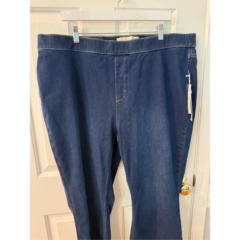 Soft Surroundings Split Hem Boot Cur Pull On Jean… - image 2